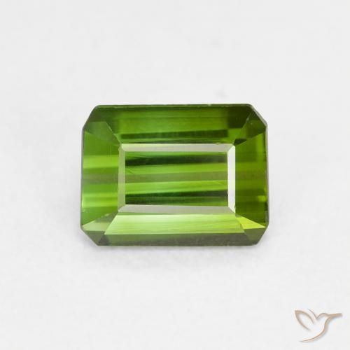 0.73ct طبيعي أخضر الغابات تورمالين, قص الزمرد, VVS