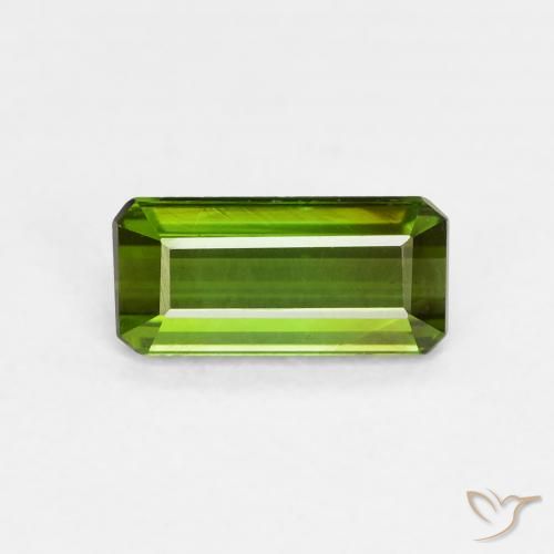 0.73ct طبيعي أخضر غامق تورمالين, قص الزمرد, VVS