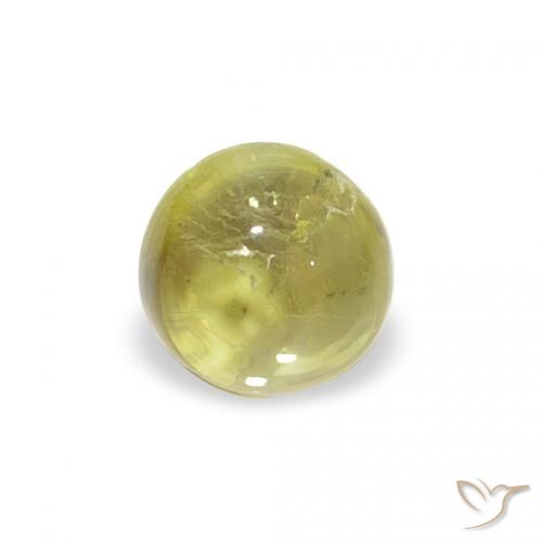 0.56ct طبيعي أخضر دافئ تورمالين, دائري, شفاف