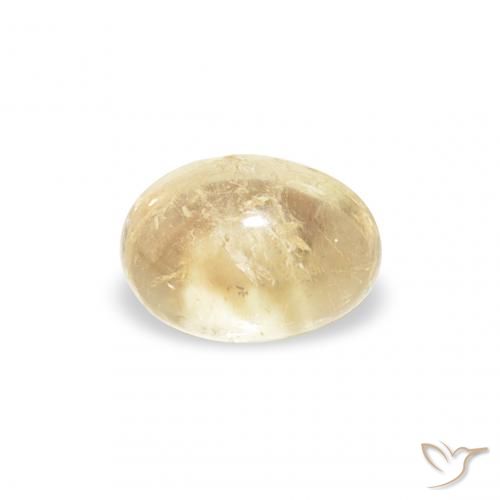 0.72ct طبيعي ذهبى فاتح تورمالين, بيضوي, شفاف