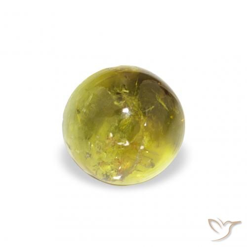 1.12ct طبيعي أخضر دافئ تورمالين, دائري, شفاف