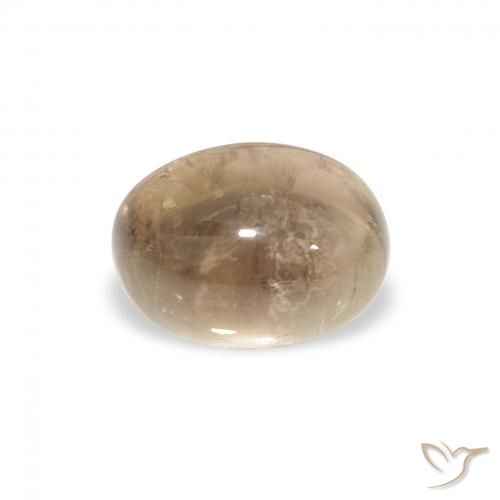 1.64ct طبيعي بنى برتقالى تورمالين, بيضوي, شفاف
