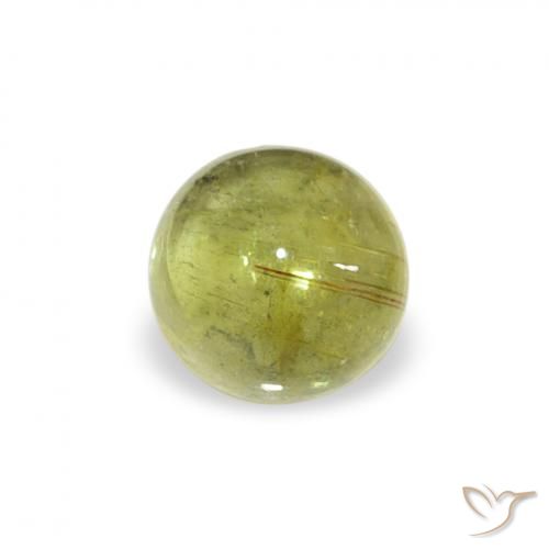 0.53ct طبيعي الأصفر الليمونى تورمالين, دائري, شفاف, Photo A