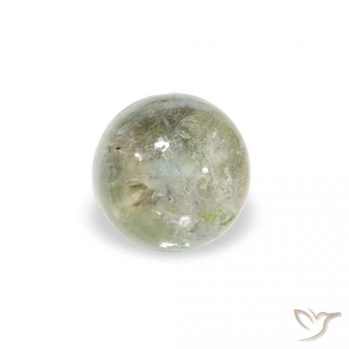 0.60ct طبيعي أخضر دافئ تورمالين, دائري, شفاف