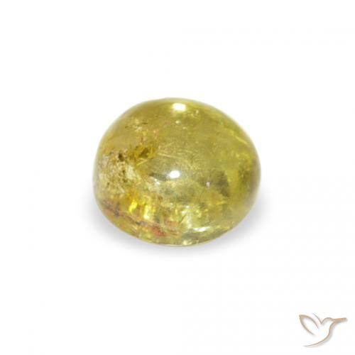 تورمالين Medium Light-Yellow طبيعي، دائري، 0.63 قيراط، شفاف