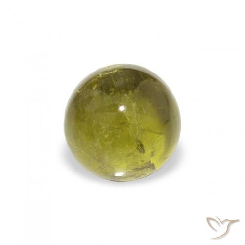 0.76ct طبيعي أخضر متوسط تورمالين, دائري, شفاف
