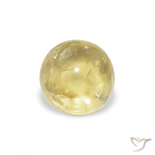 0.71ct طبيعي أصفر فاتح تورمالين, دائري, شفاف
