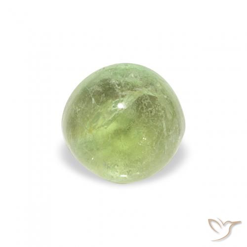 0.72ct طبيعي أخضر حيوى فاتح تورمالين, دائري, شفاف