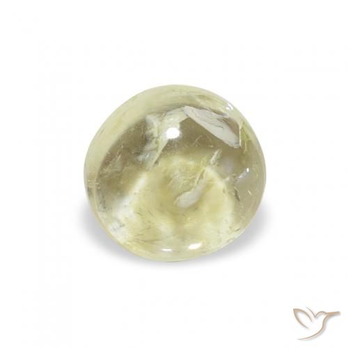 0.88ct طبيعي Medium Light-Yellow تورمالين, دائري, شفاف