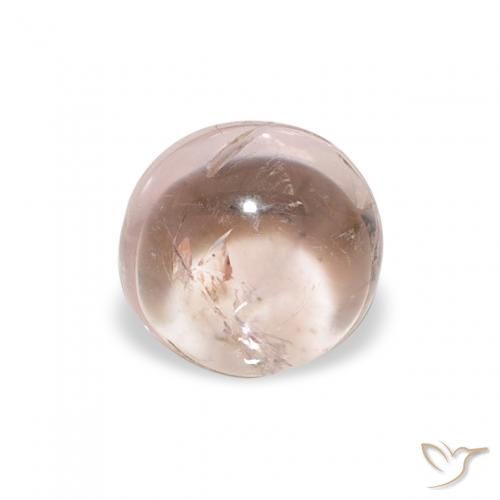 0.93ct طبيعي وردي فاتح تورمالين, دائري, شفاف
