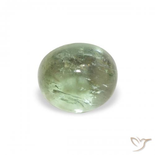 0.81ct طبيعي أخضر الغابة فاتح تورمالين, بيضوي, شفاف