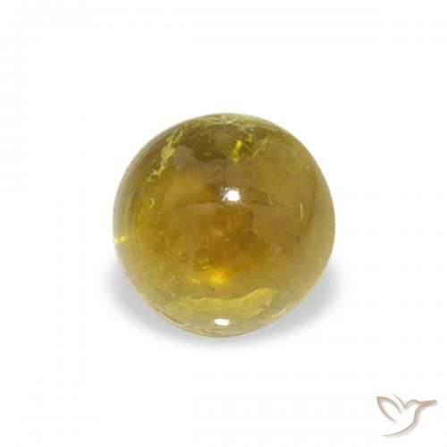 0.69ct طبيعي ذهبي مصفر تورمالين, دائري, شفاف