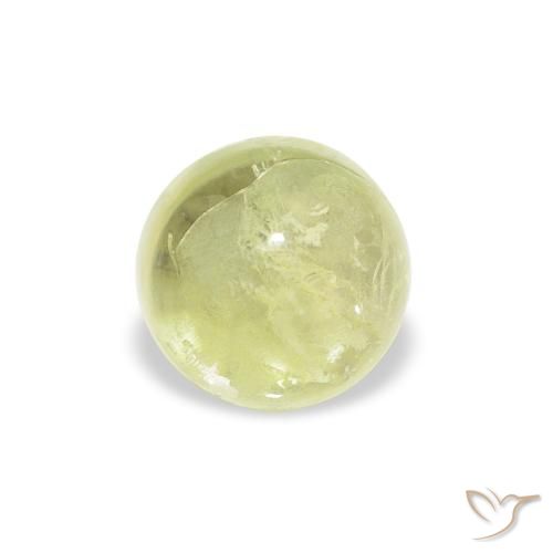 1.29ct طبيعي اخضر فاتح تورمالين, دائري, شفاف
