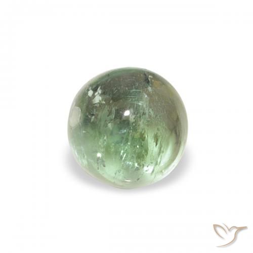 0.66ct طبيعي Medium Light-Green تورمالين, دائري, شفاف