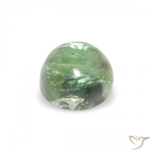 تورمالين Medium Light-Green طبيعي، دائري، 0.66 قيراط، شفاف