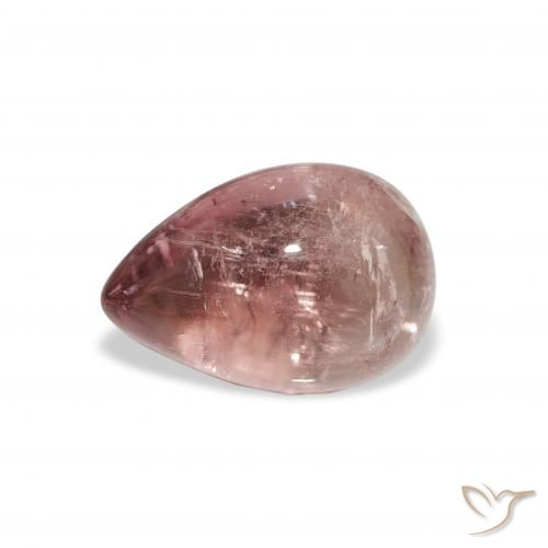 1.66ct طبيعي وردى برتقالى تورمالين, شكل الكمثرى, شفاف