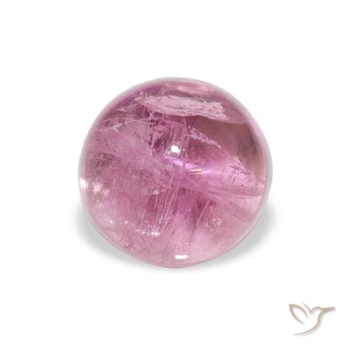 1.16ct طبيعي وردى متوسط تورمالين, دائري, شفاف