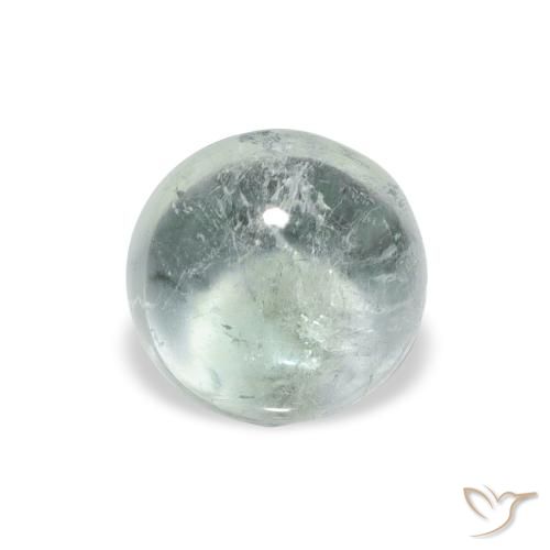 0.95ct طبيعي Medium Light Green تورمالين, دائري, شفاف