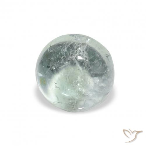 تورمالين Medium Light Green طبيعي، دائري، 0.95 قيراط، شفاف
