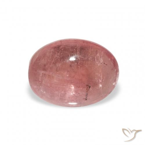 1.34ct طبيعي وردى متوسط تورمالين, بيضوي, شفاف