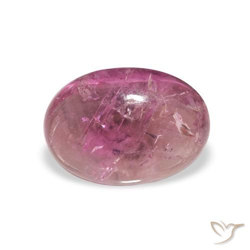 1.05ct طبيعي وردى متوسط تورمالين, بيضوي, شفاف