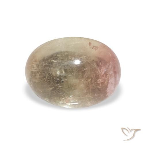 1.66ct طبيعي وردى متوسط تورمالين, بيضوي, شفاف