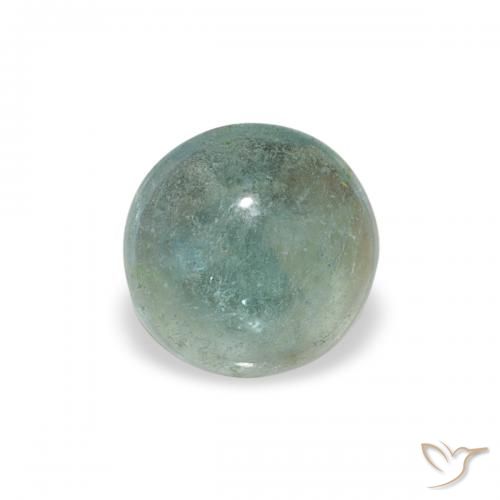 0.44ct طبيعي أخضر رمادى تورمالين, دائري, شفاف