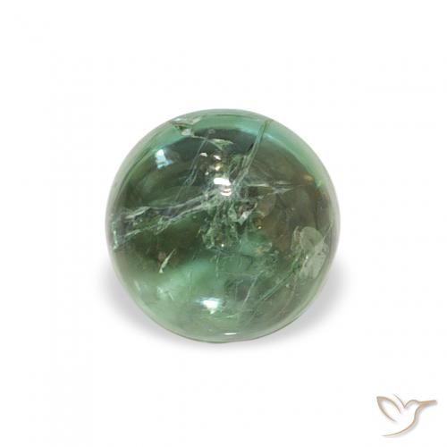 0.74ct طبيعي أخضر رائع تورمالين, دائري, شفاف