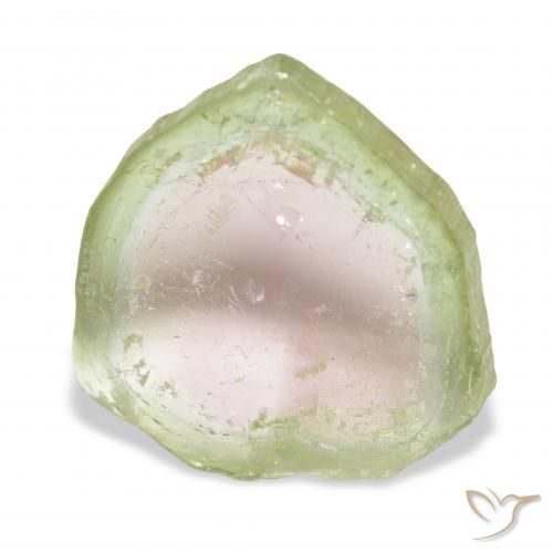 تورمالين ثنائية اللون طبيعي، فانسى، 8.09 قيراط، شفاف