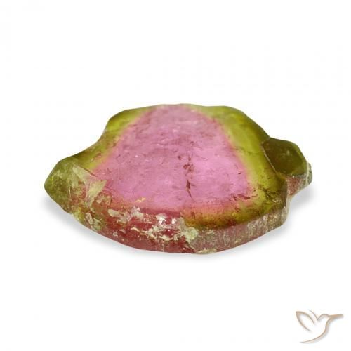 تورمالين بطيخى طبيعي، فانسى، 3.83 قيراط، شفاف