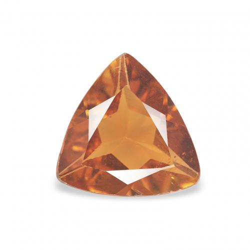 0.68ct طبيعي برتقالى متوسط تورمالين, مثلثى, قليلا جدا