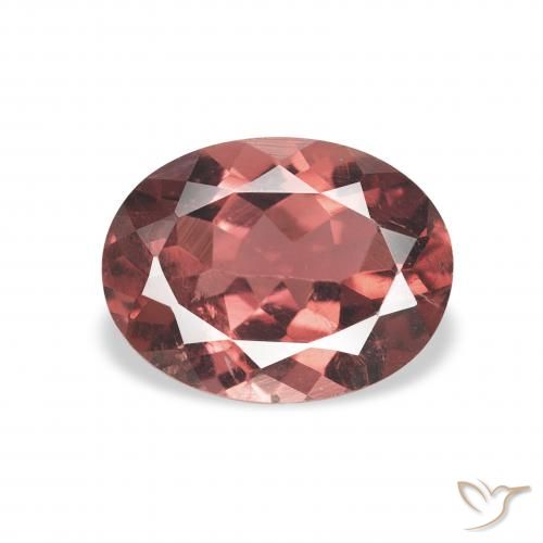 1.35ct طبيعي أحمر قرمزى تورمالين, بيضوي, قليلا جدا