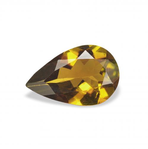 0.91ct طبيعي بني ذهبي تورمالين, شكل الكمثرى, VVS
