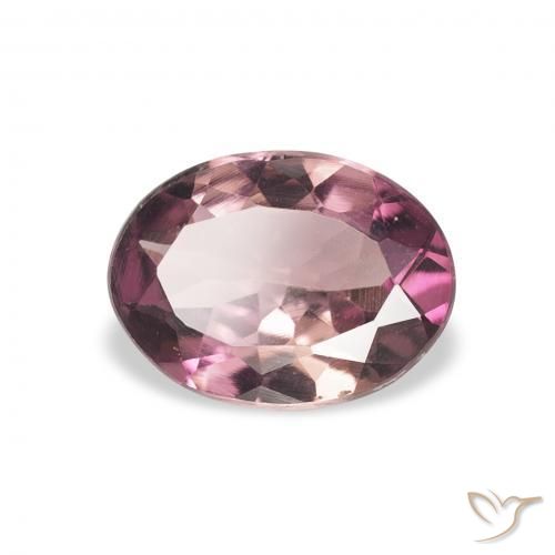 تورمالين Medium Dark-Purple طبيعي، بيضوي، 0.85 قيراط، VVS