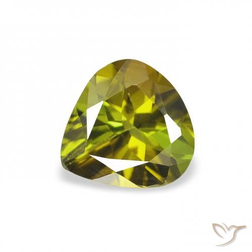 0.66ct طبيعي أخضر غامق تورمالين, شكل الكمثرى, VVS-VS