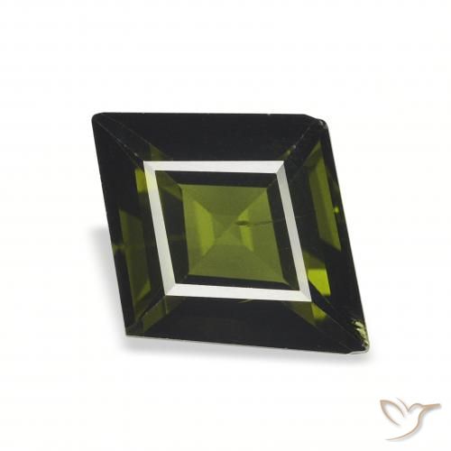 1.53ct طبيعي الأخضر الغامق تورمالين, فانسى, قليلا جدا