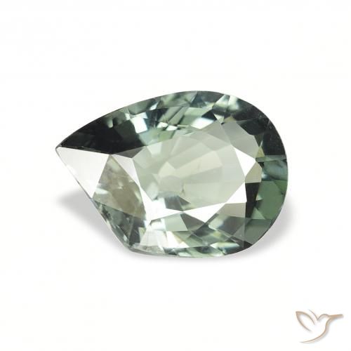 1.03ct طبيعي أخضر ترابى تورمالين, فانسى, قليلا جدا