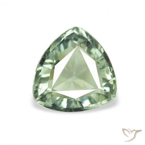 0.98ct طبيعي أخضر طحلبى تورمالين, مثلثى, VVS