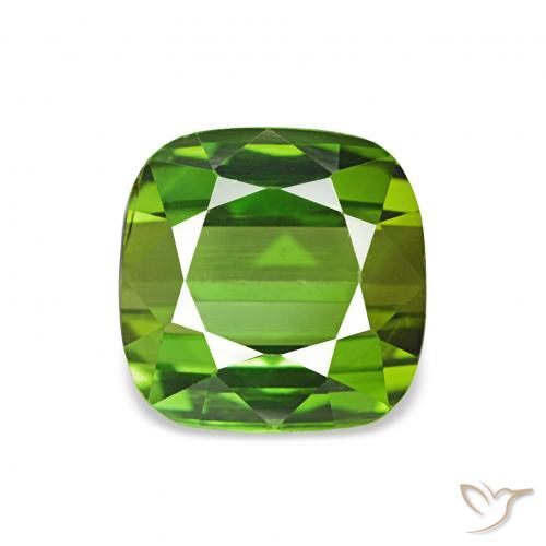 1.75ct أخضر متوسط تورمالين, وسادة, VVS-VS