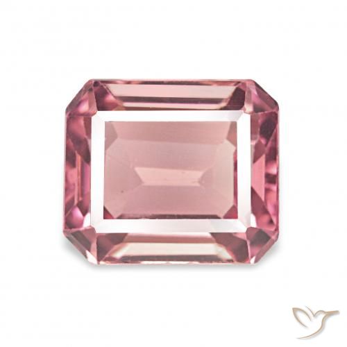 1.50ct وردى العلكة تورمالين, قص الزمرد, VVS-VS