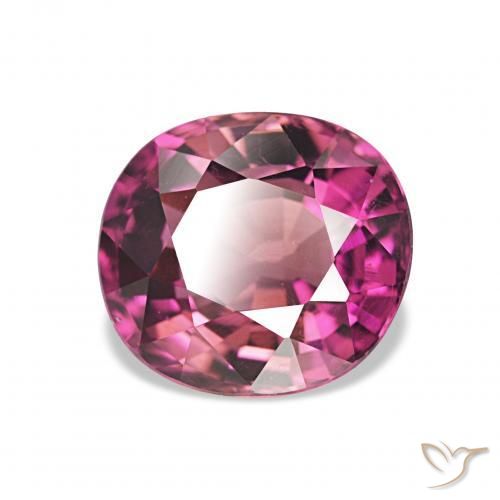 تورمالين Medium Dark-Purple طبيعي، بيضوي، 2.60 قيراط، VVS-VS