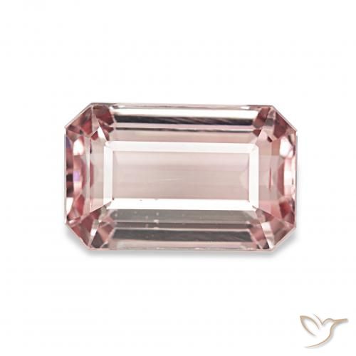 2.41ct وردي فاتح تورمالين, قص الزمرد, VVS-VS