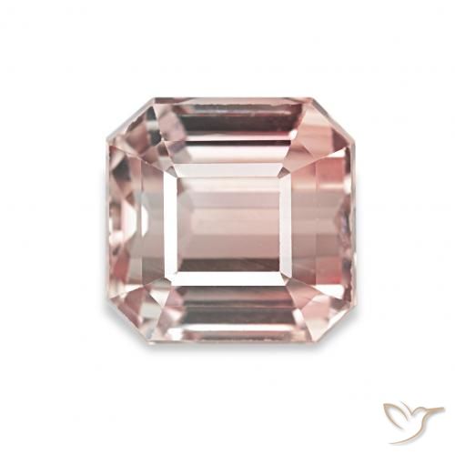 2.29ct وردى ترابى تورمالين, قص الزمرد, VVS
