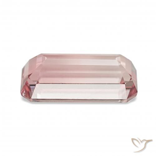 تورمالين Medium Light-Pink طبيعي، ثمانى / قصة زمرد، 3.74 قيراط، قليلا جدا