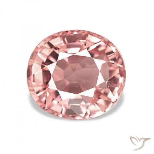 1.84ct أحمر الدعسوقة تورمالين, بيضوي, قليلا جدا
