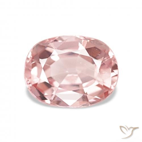 2.04ct وردى ترابى تورمالين, بيضوي, VVS-VS