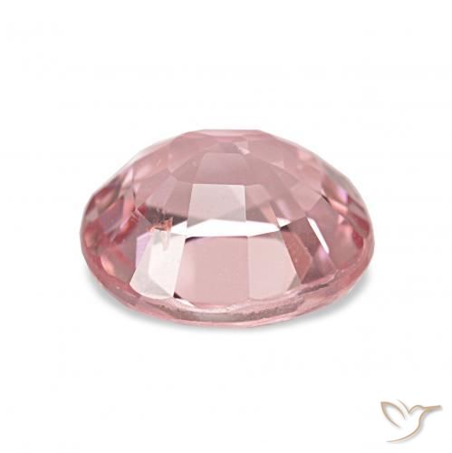 تورمالين وردى متوسط طبيعي، بيضوي، 2.08 قيراط، قليلا جدا