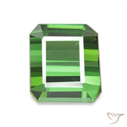 2.06ct أخضر متوسط تورمالين, قص الزمرد, VVS