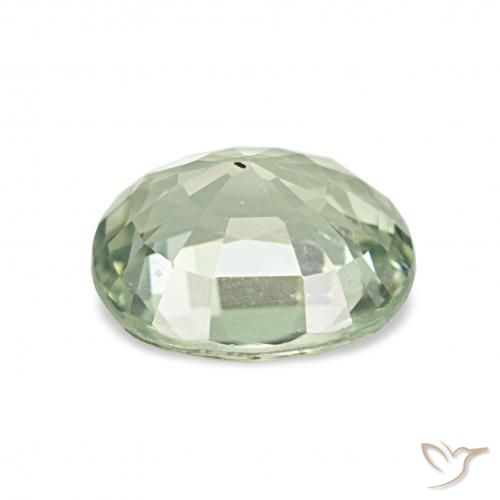 تورمالين أخضر متوسط طبيعي، وسادة، 1.41 قيراط، قليلا جدا