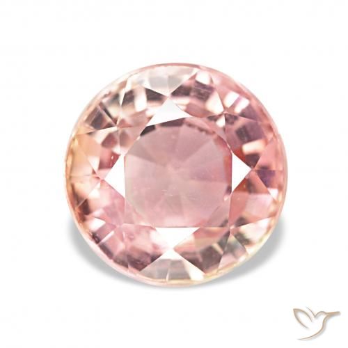 2.06ct وردي فاتح تورمالين, دائري, قليلا جدا